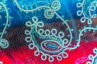 Colorful Indian textile, Waikiki, Honolulu, Oahu, Hawaii. Traditional Print
